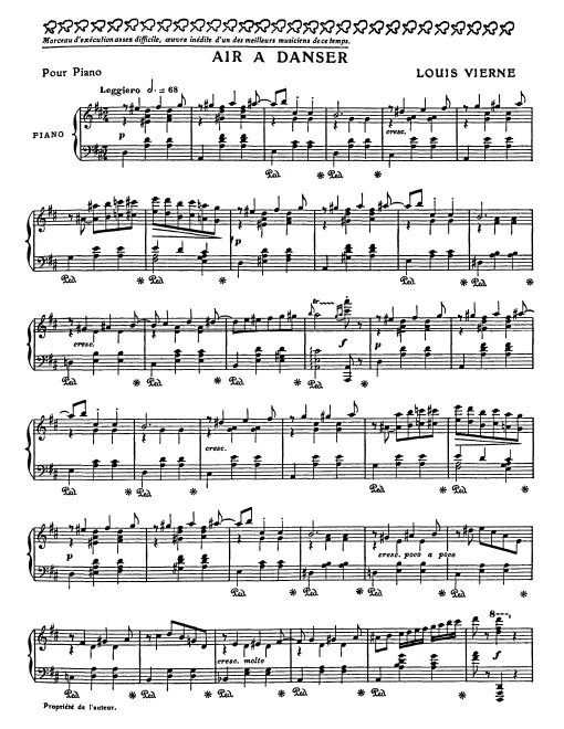 First page of Air à danser