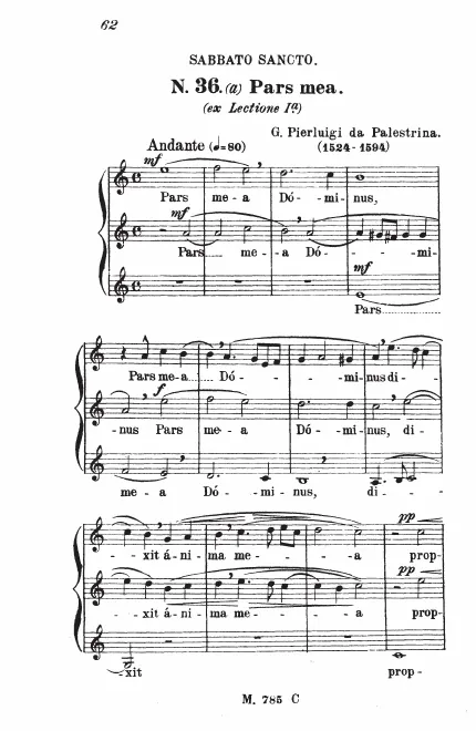 First page of Pars Mea