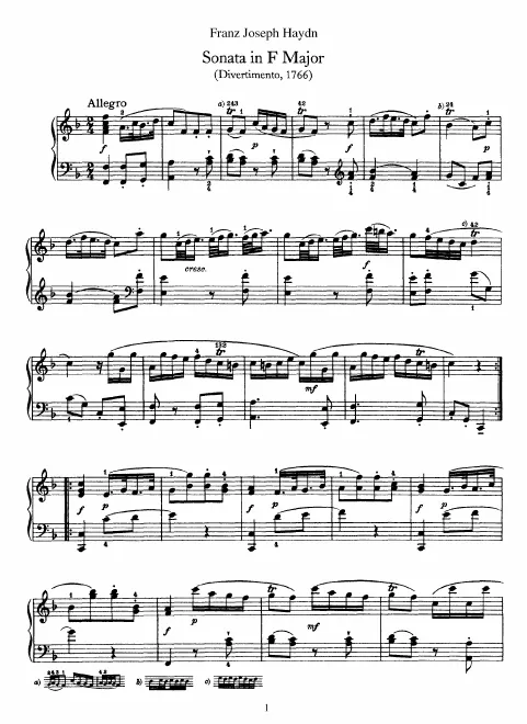 First page of DIvertimento