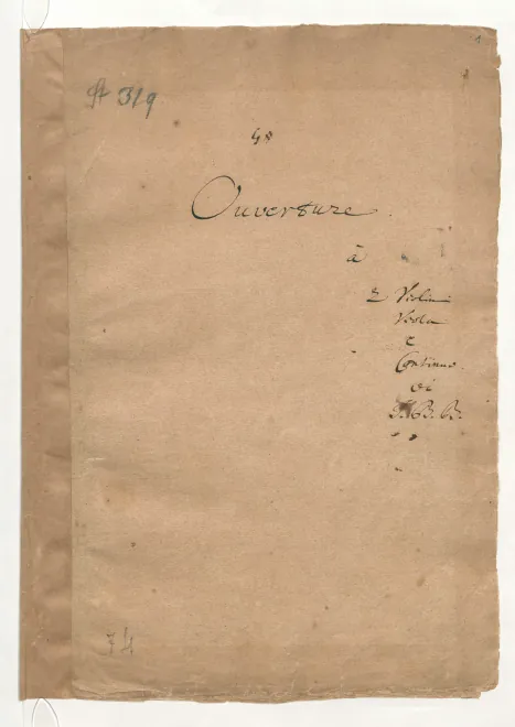 First page of Ouverture-Suite in G major