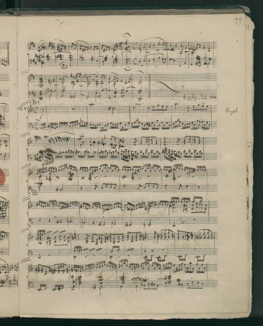 First page of Allegro in D minor