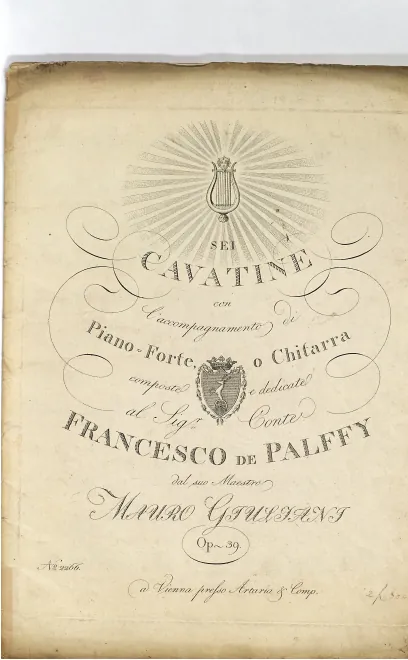 First page of Sei Cavatine