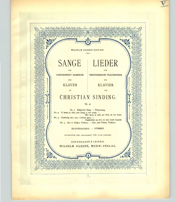 First page of 4 Sange