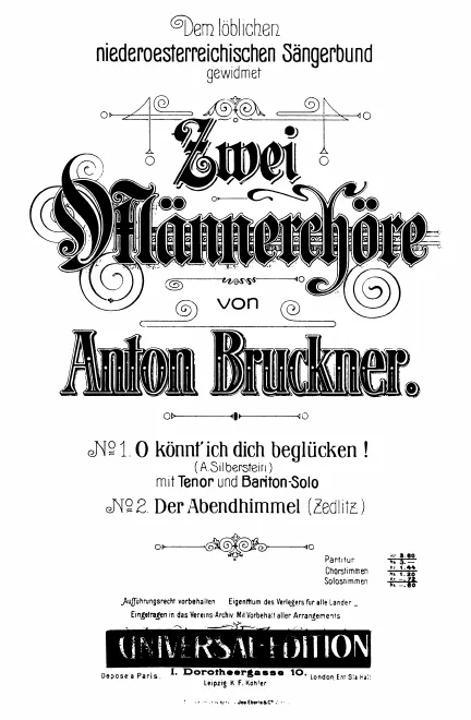 First page of Vaterlandslied
