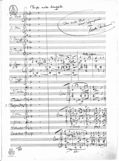 First page of Symphony No.1 in F major