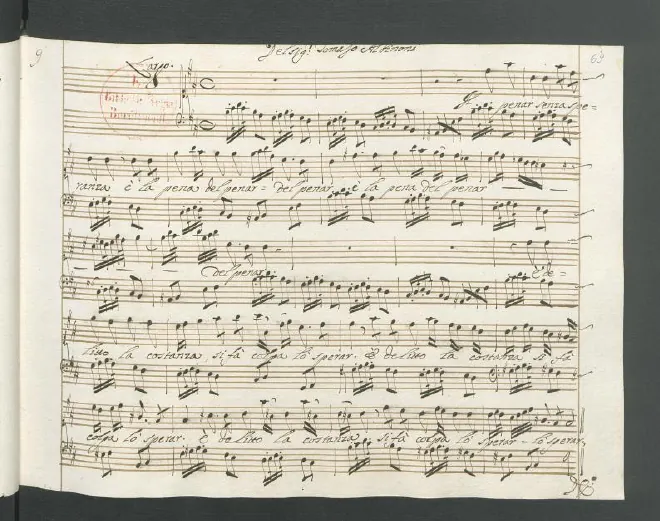 First page of Il penar senza speranza