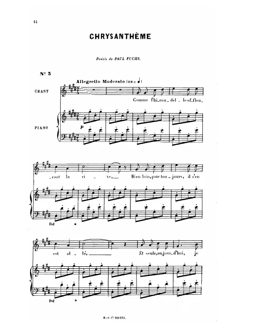 First page of Chrysanthème