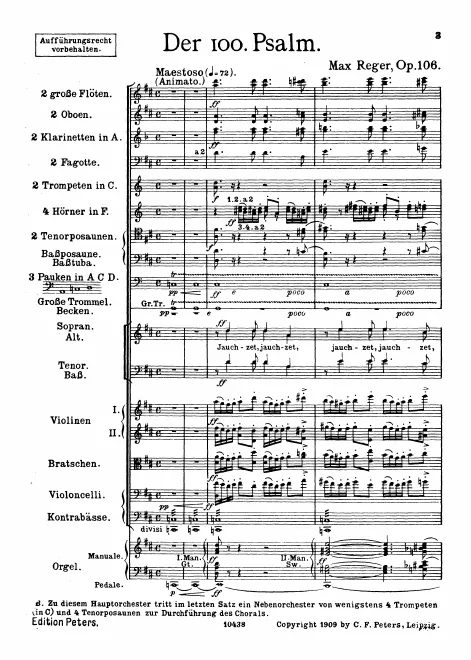 First page of Der 100. Psalm