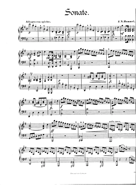 First page of Piano Sonata No.7