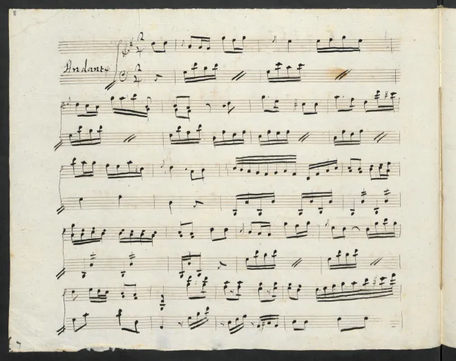 First page of Piano Sonata in G major, R.8.14/4