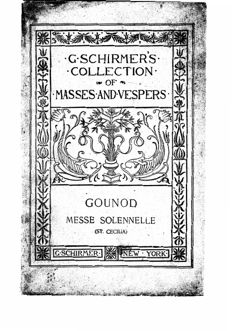 First page of Messe solennelle de Sainte-Cécile