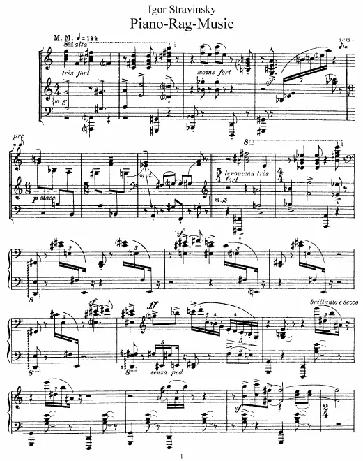First page of Piano-Rag-Music