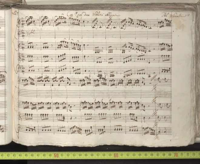 First page of Concerto for 2 Violins in C major