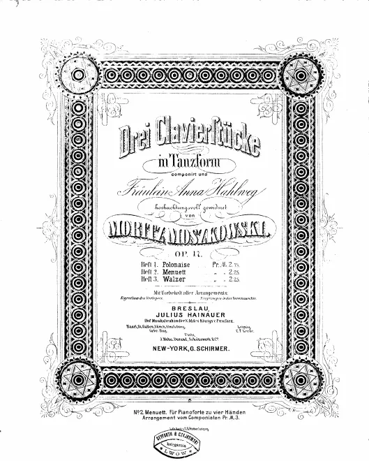 First page of Drei Klavierstücke in Tanzform