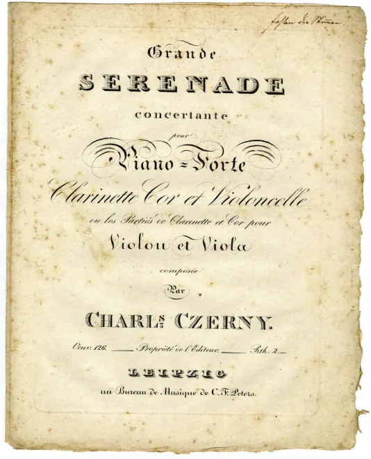 First page of Grande Serenade concertante