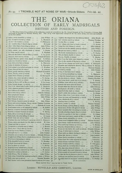 First page of I Tremble Not at Noyse of Warre