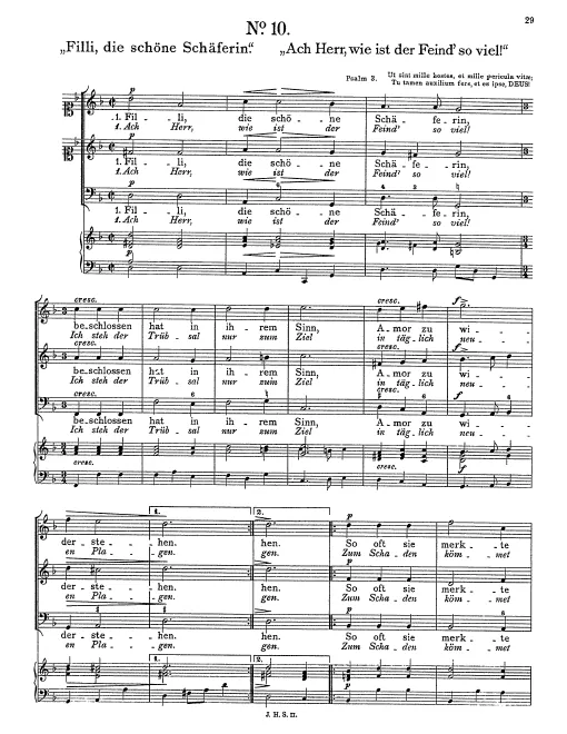 First page of Filli, die schöne Schäferin