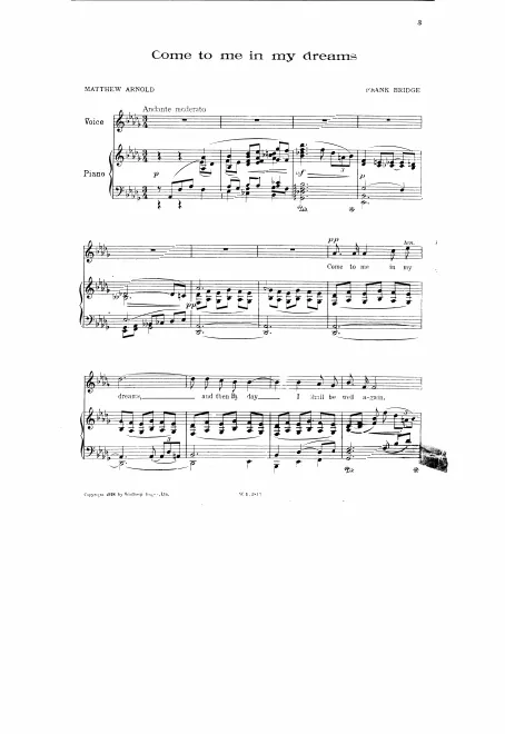 First page of Come to Me in My Dreams