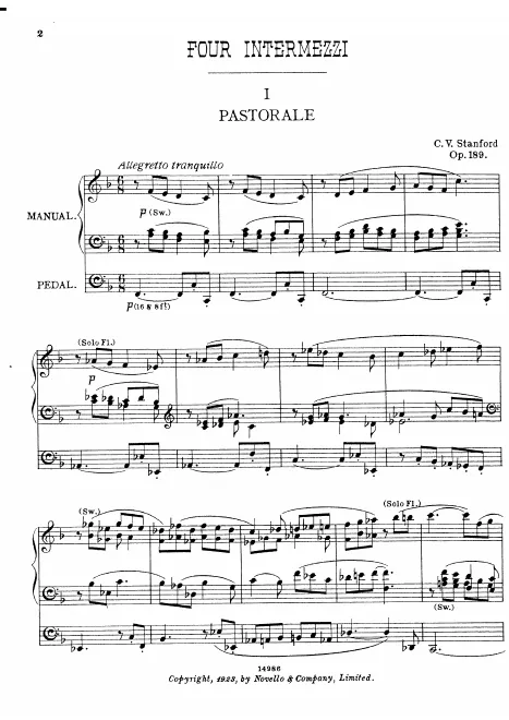 First page of 4 Intermezzi