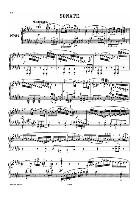 First page of Keyboard Sonata
