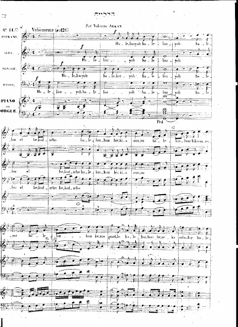 First page of Halelouyoh