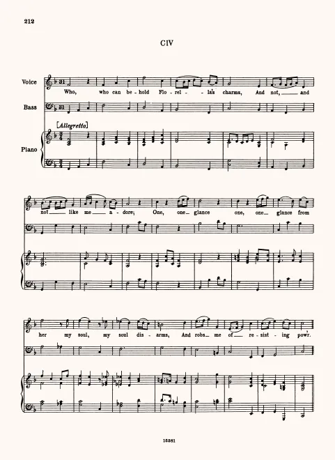 First page of Who Can Behold Florella's Charms?