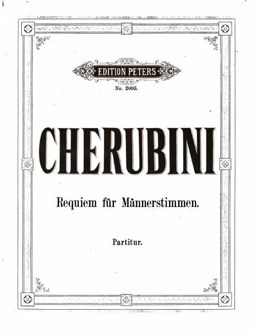 First page of Requiem in D minor