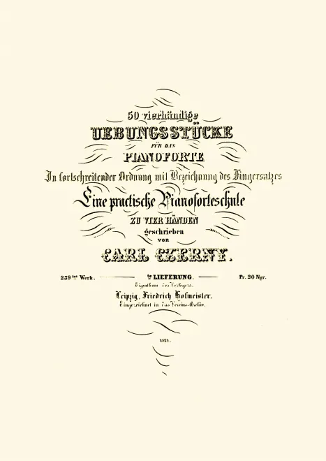First page of 50 Vierhändige Übungsstücke