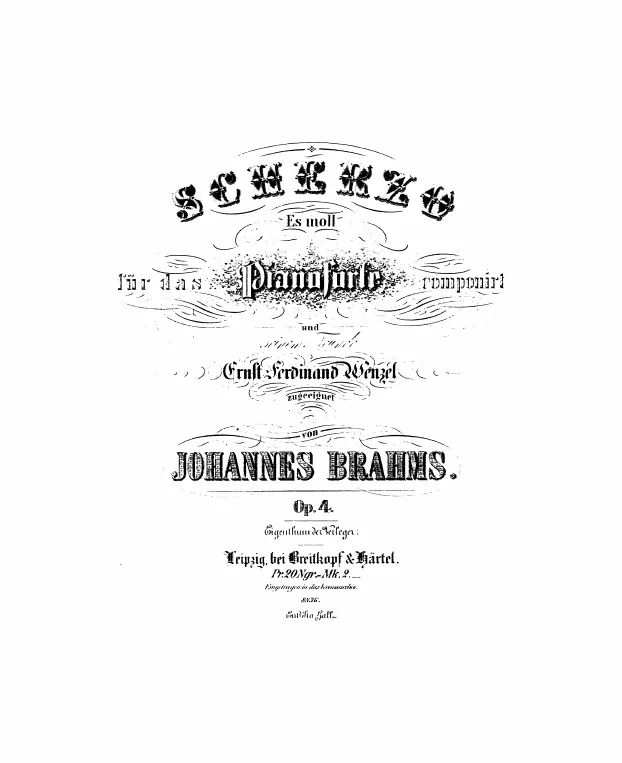 First page of Scherzo