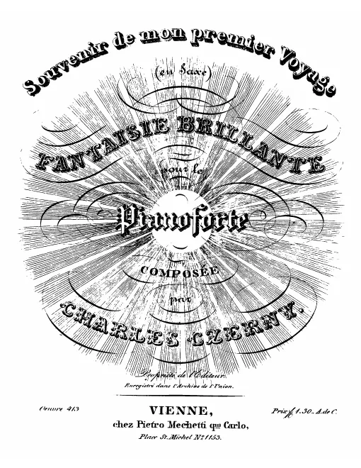First page of Souvenir de mon premier voyage (en Saxe)