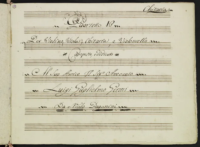 First page of Guitar Quartet No.13