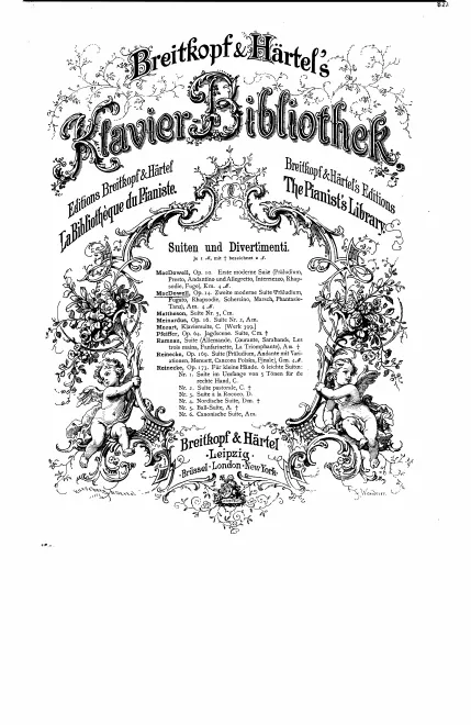First page of Second Modern Suite
