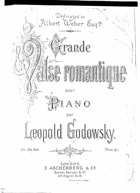 First page of Grand Valse Romantique