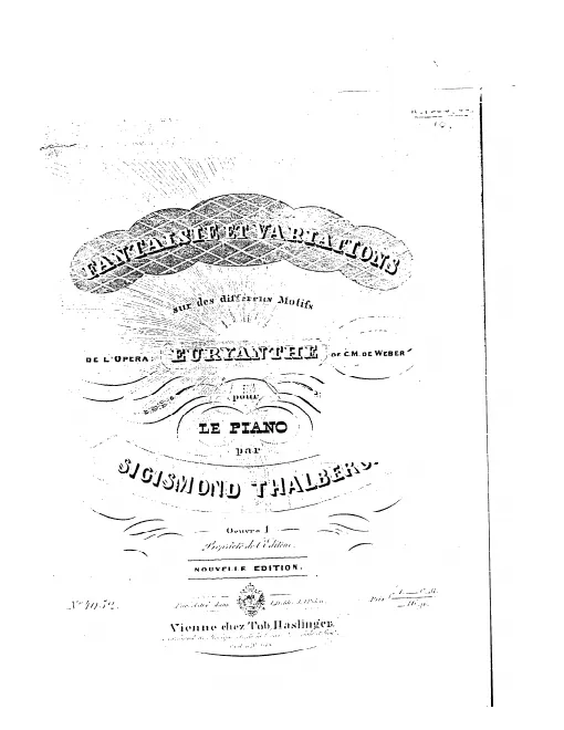 First page of Mélange sur différents motifs de l'opéra «Euryanthe» de Weber