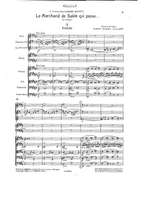 First page of Le Marchand de sable qui passe