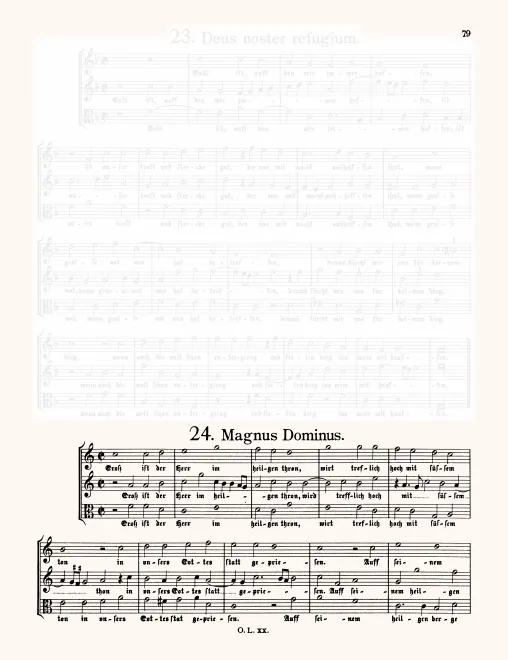 First page of Groß ist der Herr im heilgen thron