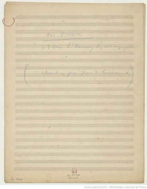 First page of Ave verum