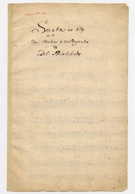 First page of Sonata in G major