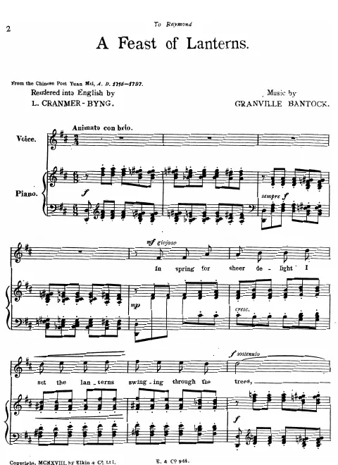 First page of A Feast of Lanterns