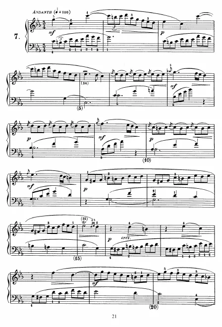 First page of Keyboard Sonata in C minor