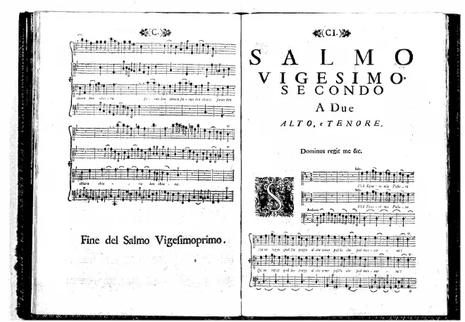 First page of S'è il Signore mio pastore