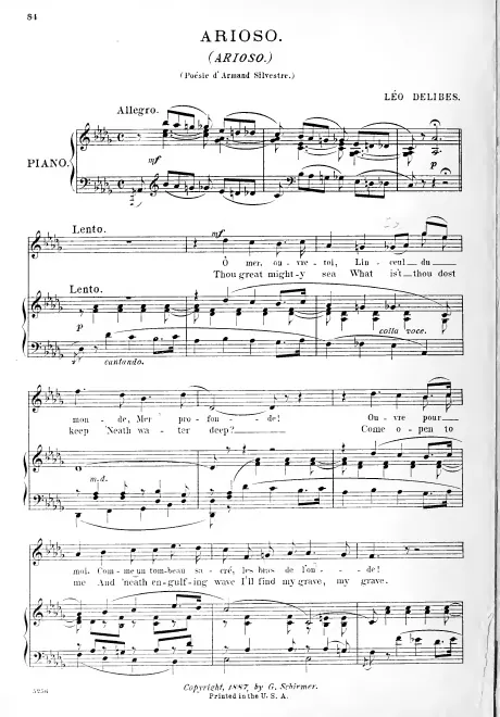 First page of Arioso
