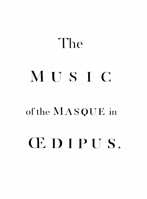 First page of Oedipus