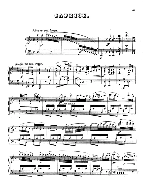 First page of Caprice