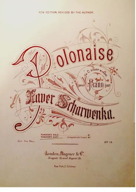 First page of Polonaise, Op.12