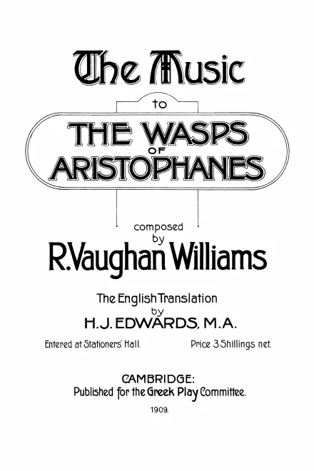 First page of The Wasps