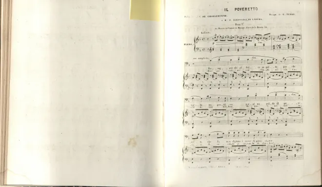 First page of Il Poveretto