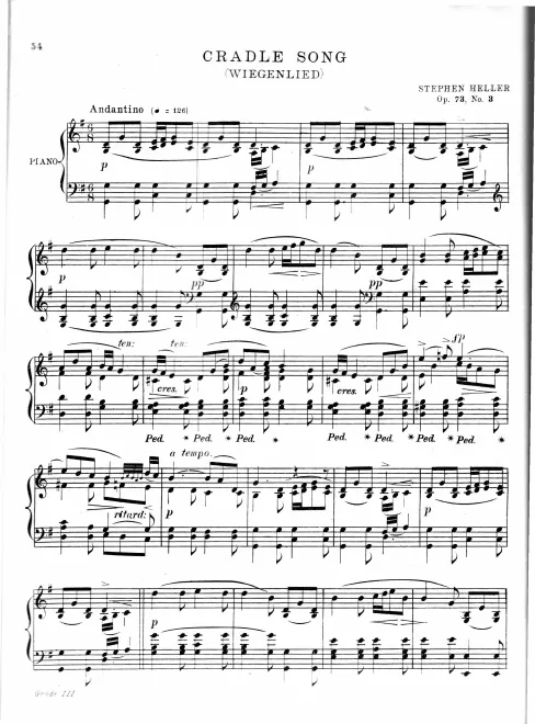 First page of Trois chants