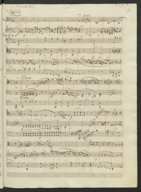 First page of Viola Sonata in C minor