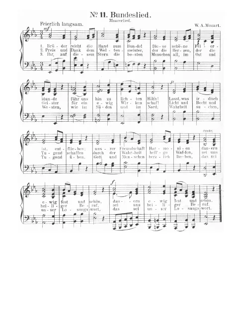 First page of Bundeslied